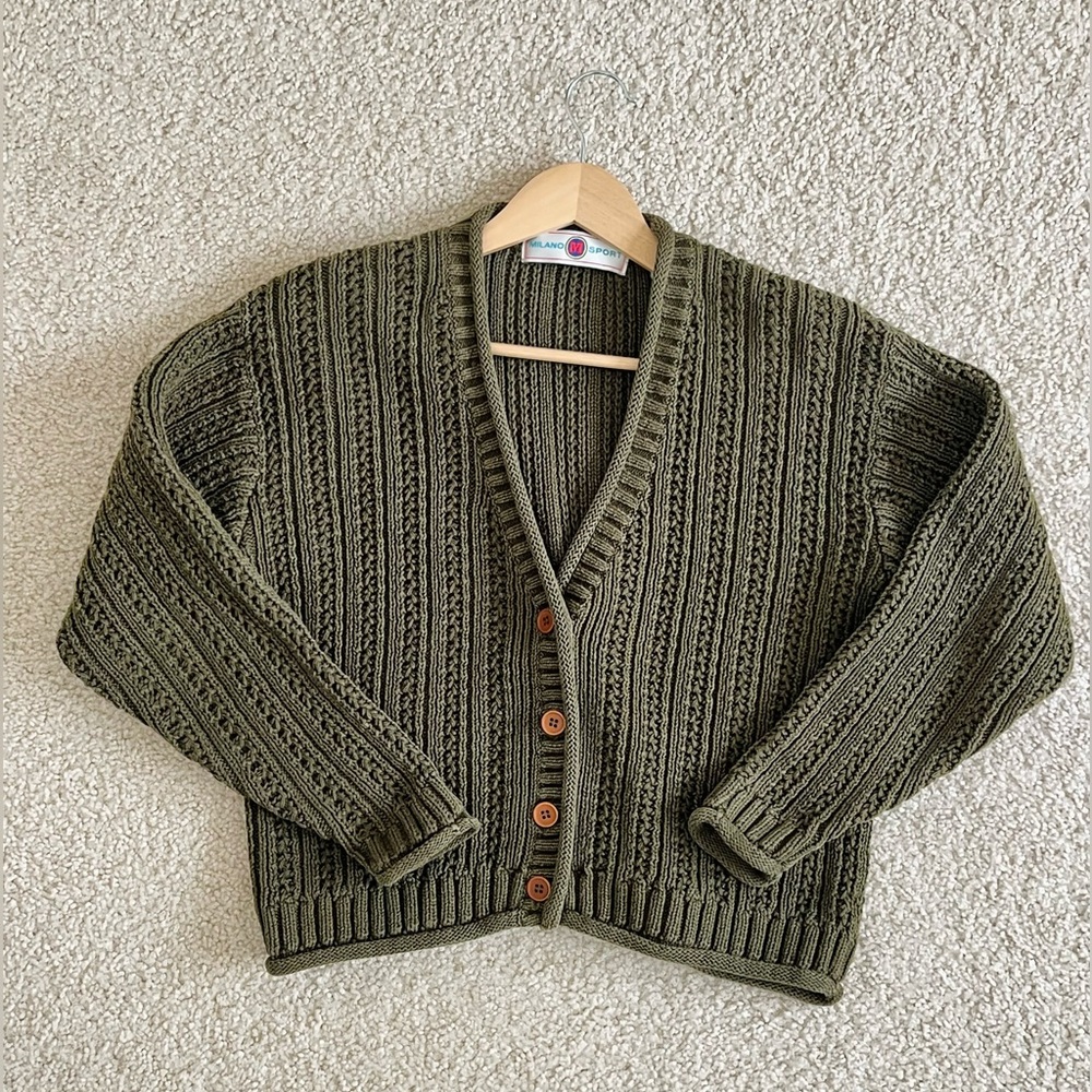 Milano Sport vintage green cardigan